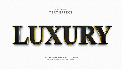 Wall Mural - Luxury editable text effect black gold 