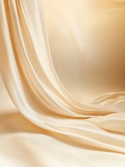 Wall Mural - Studio background in beige color for photo shoot.