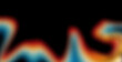 © Kateryna - Vibrant rainbow, orange blue teal white psychedelic grainy gradient color flow wave on black background, music cover dance party poster design. Retro Colors from the 1970s 1980s, 70s, 80s, 90s style