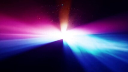 Wall Mural - cosmic burst: a dazzling array of vibrant light streaks across a deep, black canvas, evoking a sense