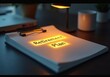 © puruan - Retirement plan document illuminated on a wooden desk at night.