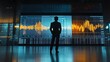 © Klong - 2. A businessman analyzing a stock chart on a large digital screen in a modern office