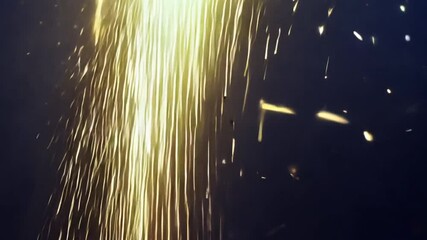 Wall Mural - golden sparkler cascade