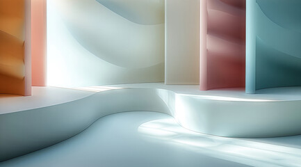 Poster - A modern geometric background. Minimalist design for poster.
