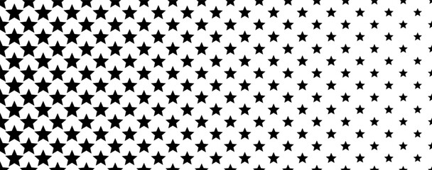 Wall Mural - halftone star shape banner background design vector.