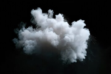 Wall Mural - a dramatic cloud mist floating dark background, creating ethereal mysterious atmosphere.