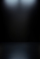 Wall Mural - abstract luxury black background dark room 3d background. faint light and black shade abstract patte