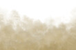 © fatima - Dust sand soil smoke cloud particles isolated on transparent white background. Brown sandstorm smog sand dust explosion rising. Design elements, Blurred dust sand PNG