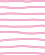 © Анастасия Красавина - Wavy stripes print background. uneven hand drawn waves vector pattern. Striped abstract template. Cute squiggle streaks texture. pink bars on white backdrop.