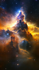 Wall Mural - colourful high definition nebula desktop wall