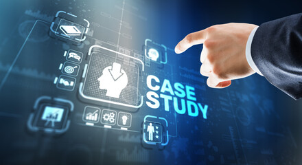 Wall Mural - case study education concept. analysis of the situation to find a solution