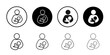 © Krrish - Breastfeeding icon Symbol mark in filled style
