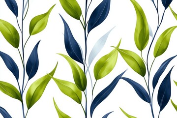 Poster - Aquatic seaweed drawn as sleek, flowing lines on a clean white background for a modern and minimalist look