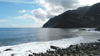 Wall Mural - natural beach on madeira island