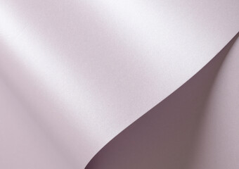 Leinwandbilder - Light pastel lavender paper background with a smooth satin texture and subtle glossy sheen. Featuring curved, wavy gradients and delicate highlights, it creates a modern and