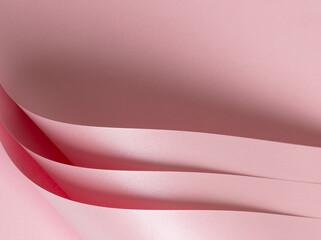 Aufkleber - Pink paper background with a glossy surface and soft pastel gradient. Featuring a subtle shine and reflective shimmer, it combines a luxurious, elegant design with a contemporary