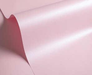 Aufkleber - Pink paper background with a smooth, glossy texture and subtle shimmer. Featuring gentle waves and curved surfaces, it creates a luminous, elegant design. Perfect for modern,