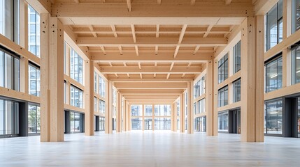 Poster - Detailed Structural Framework of a Modern House Under Construction with Closeup View of Wooden Skeleton and Support Beams