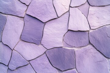 Wall Mural - Rough stone surface with dark taupe and soft lilac colors featuring natural cracks and veins