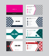 © Siyam - Set of modern business card, name card, visiting card design template.