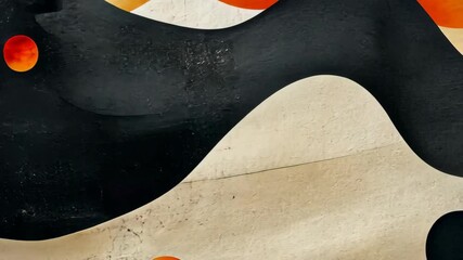 Wall Mural - abstract wave design with flowing curves and light texture