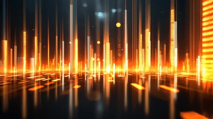 Wall Mural - abstract glowing lines with vibrant colors and energy