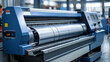 © HQAsset - Industrial Printing, Large Format Roll-to-Roll Machine in Action