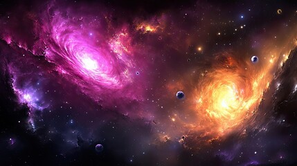 Wall Mural - stary night cosmos. universe science astronomy. colorful space galaxy cloud nebula. illustration for