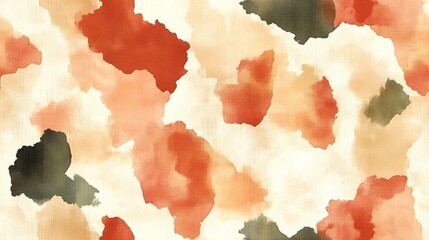 Wall Mural - Abstract watercolor texture in warm tones, perfect for backgrounds and design elements.