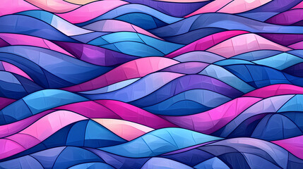 Wall Mural - seamless stained glass effect