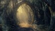 © SAIFUL - Enchanting Forest Path with Golden Light