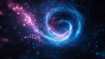 Wall Mural - abstract spiral galaxy of light and colors