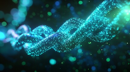 Abstract Glowing Particle Network Design