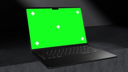 Laptop Mockups Grean Screan