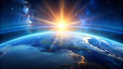 Wall Mural - earth in space