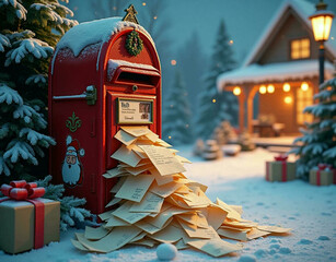 Wall Mural - SANTA'S MAILBOX