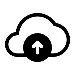 Wall Mural - upload icon, cloud uploading symbol, arrow up icon