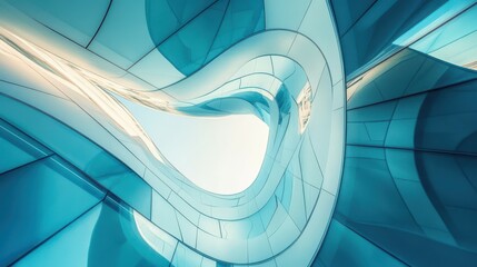 Wall Mural - composition of modern buildings as beautiful abstract architecture