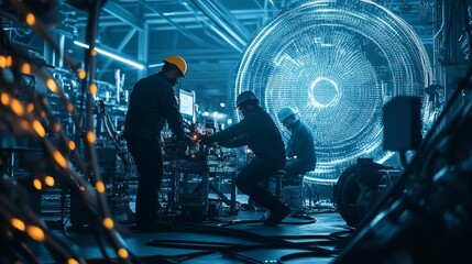 Wall Mural - innovative industrial engineers at work