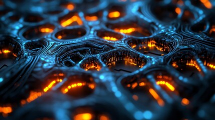 Wall Mural - Abstract Futuristic Technology Design
