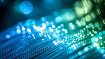 Wall Mural - abstract fiber optic technology background