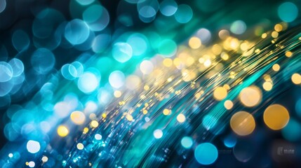 Wall Mural - abstract technology bokeh art