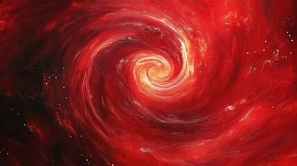 Wall Mural - red swirling background