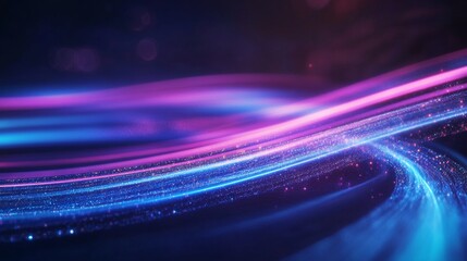 Wall Mural - abstract glowing lines digital art