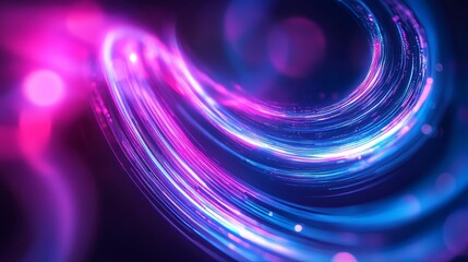 Wall Mural - abstract neon light design