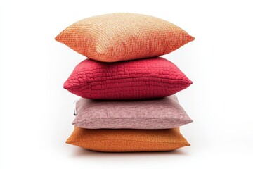 Sticker - Collection of plush cushions on a white background