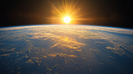 Wall Mural - 20km above earth in near space, showcasing breathtaking views captured in real photography