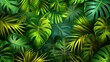 © Galib - Lush green tropical leaves background.