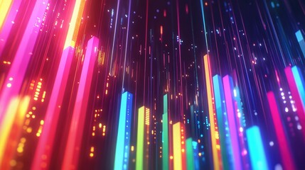Wall Mural - Airborne light display
