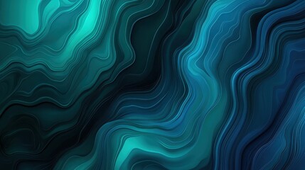 Wall Mural - abstract swirling waves in shades of teal and blue create a fluid, dynamic visual effect.